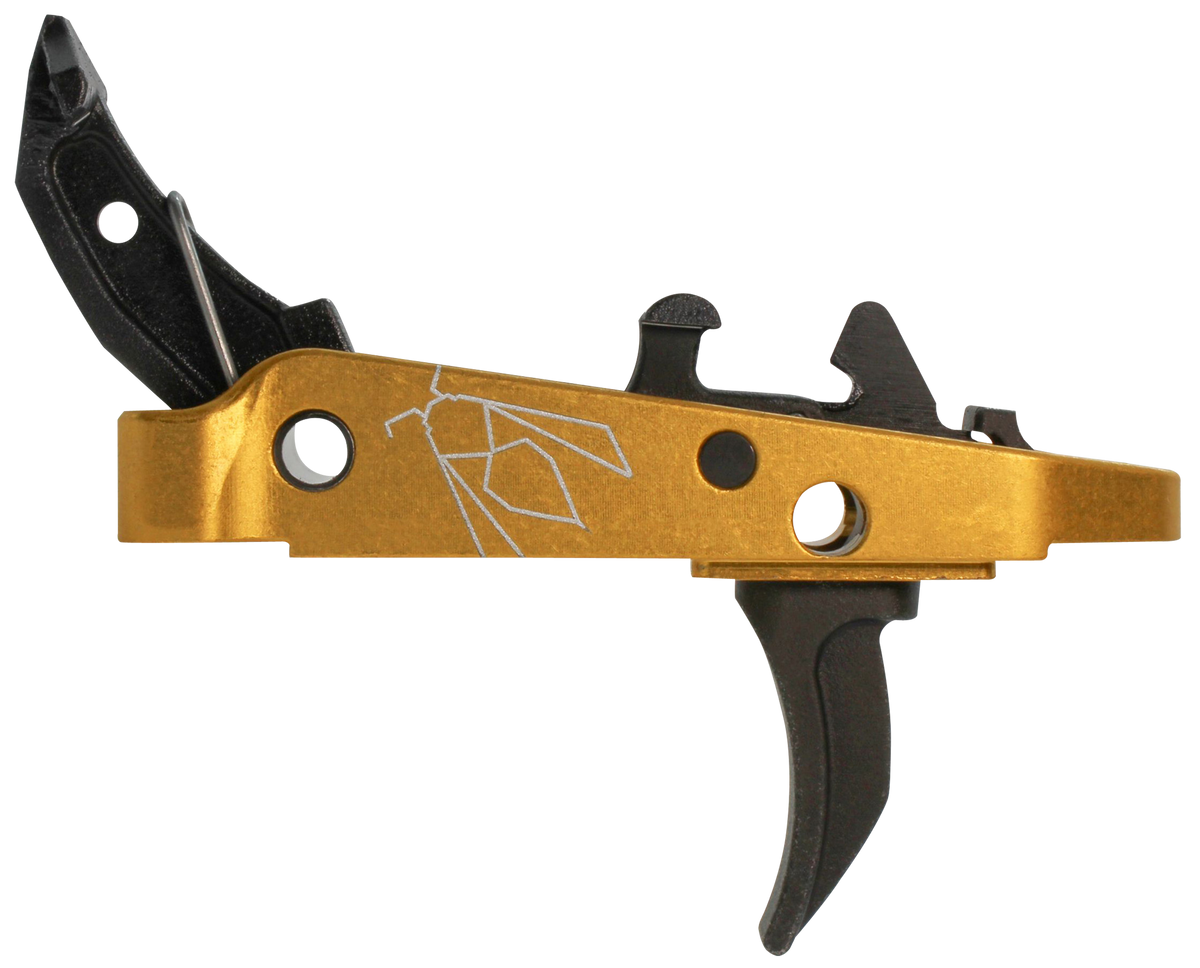 CMC Triggers 47507 Drop-In AK-47 Yella Jacket Combat Trigger Group 2.0 Single-Stage Curved 3.5 lbs Trigger