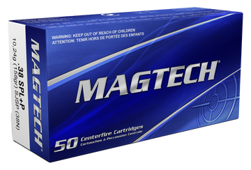 Magtech 38N Range/Training 38 Special +P 158gr Semi Jacketed Soft Point - Box or Case