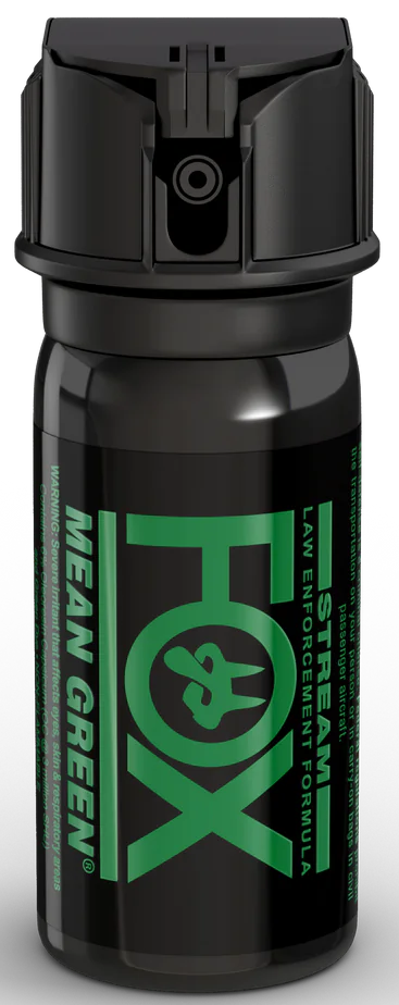 Fox Labs Mean Green Pepper Spray 2 oz Stream Pattern - Green Staining Dye
