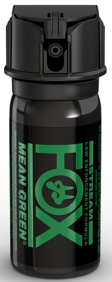 Fox Labs Mean Green Pepper Spray 2 oz Stream Pattern - Green Staining Dye