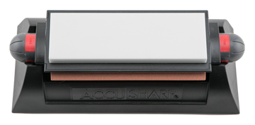 Accusharp 025C Tri-Stone Deluxe Sharpening System Coarse/Medium/Fine Diamond, Alumina, Ceramic Rubber Handle