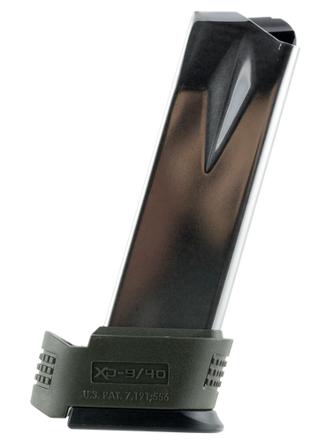 Springfield Armory XD0933 XD Subcompact 9mm Luger 16rd Extended Magazine - Silver/OD Green