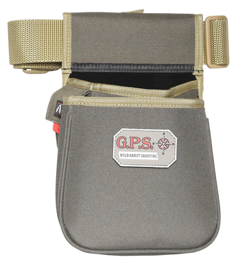 G*Outdoors 960CSPRK Contour Double Shotshell Pouch 600D Polyester 30-52" Belt