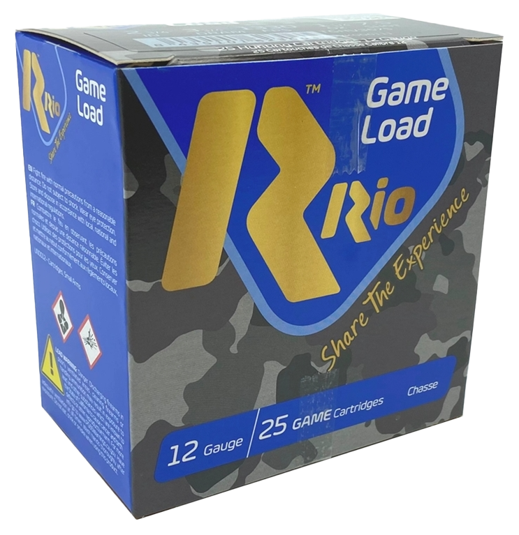 Rio Ammunition Game Load High Velocity 12 Gauge 2.75" 1-1/4 oz #7.5 Shot 25 Rd - Box or Case