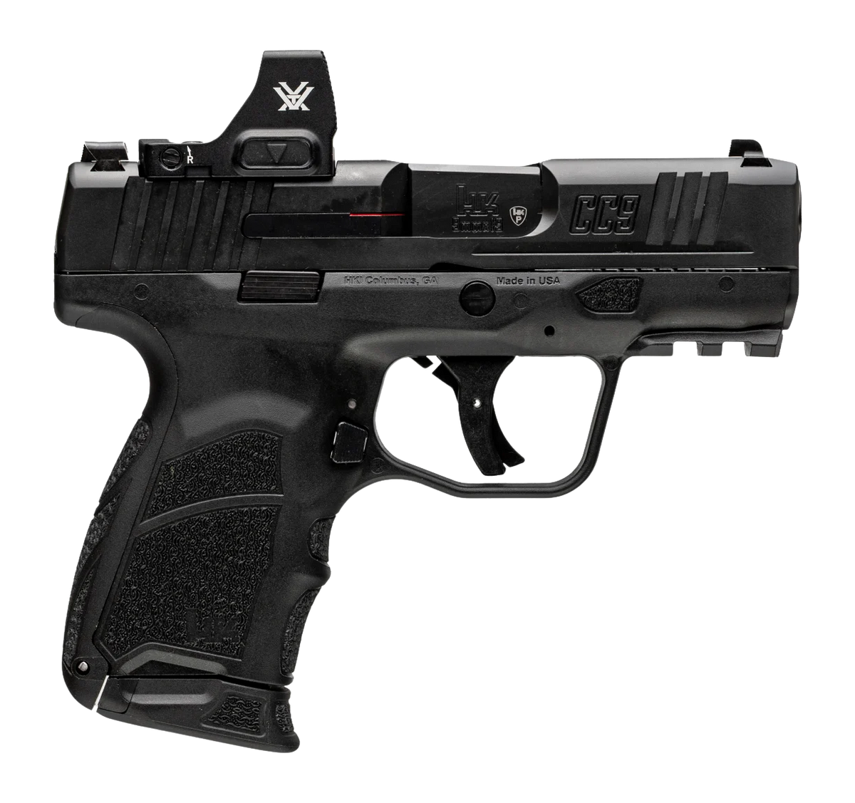 HK CC9 w/Optic 9mm Luger 3.32" 10+1 Semi-Auto Pistol - Vortex CCW