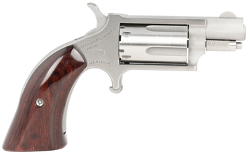 NAA 22MSGBG Mini-Revolver 22 WMR 1.13" 5rd Stainless Steel, Wood Boot Grip