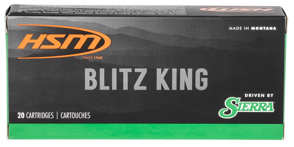 HSM Varmint 22-250 Rem 55gr Sierra BlitzKing 20 Rd - Box or Case