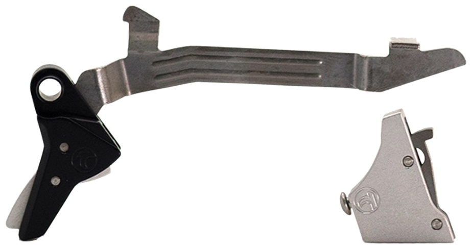 Timney Triggers Alpha Competition 45 ACP/10mm Auto 3 lb Straight Trigger for Glock Gen3-4 Large Frame - Silver