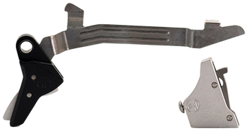 Timney Triggers Alpha Competition 45 ACP/10mm Auto 3 lb Straight Trigger for Glock Gen3-4 Large Frame - Silver