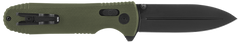 S.O.G Pentagon XR 3.60" Spear Point Plain Black TiNi CTS XHP / OD Green G10 Folding Knife