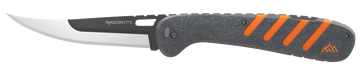 Outdoor Edge Razor HTX 5" Folding Plain 420J2 SS Blade Gray/Orange Handle