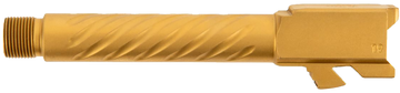 Ballistic Adv Premium Series 9mm Luger 4.5" Spiral Fluted Threaded Barrel - Gold PVD Stainless - Fits Glock 19 Gen 3-5