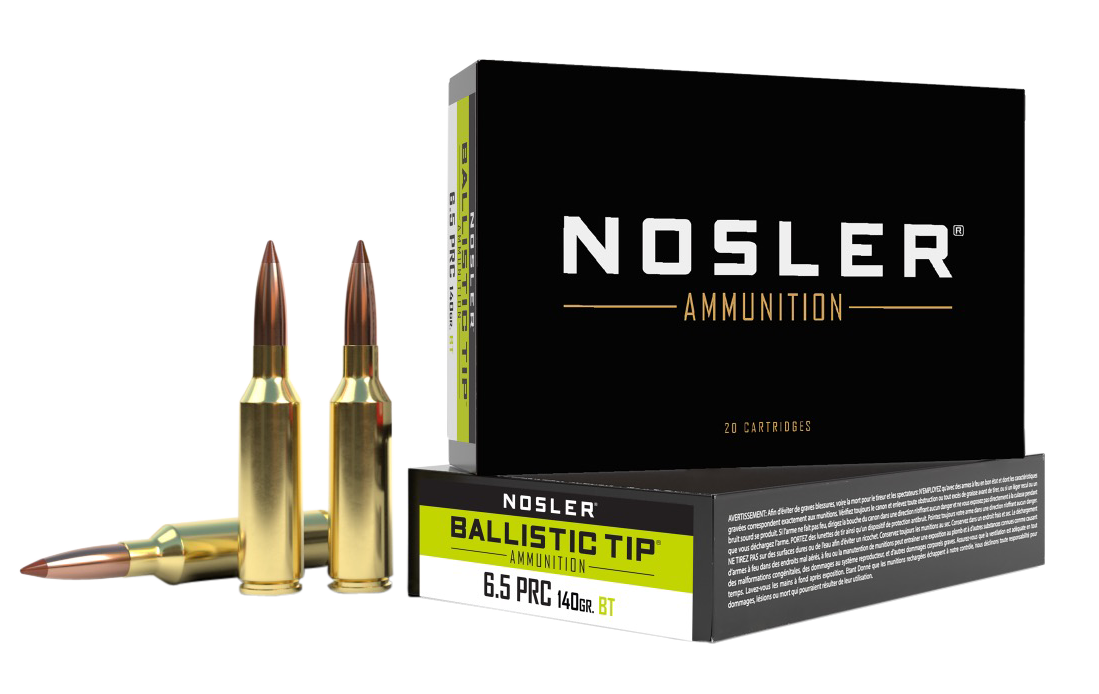 Nosler Ballistic Tip 6.5 PRC 140gr Spitzer Boat Tail - Box or Case