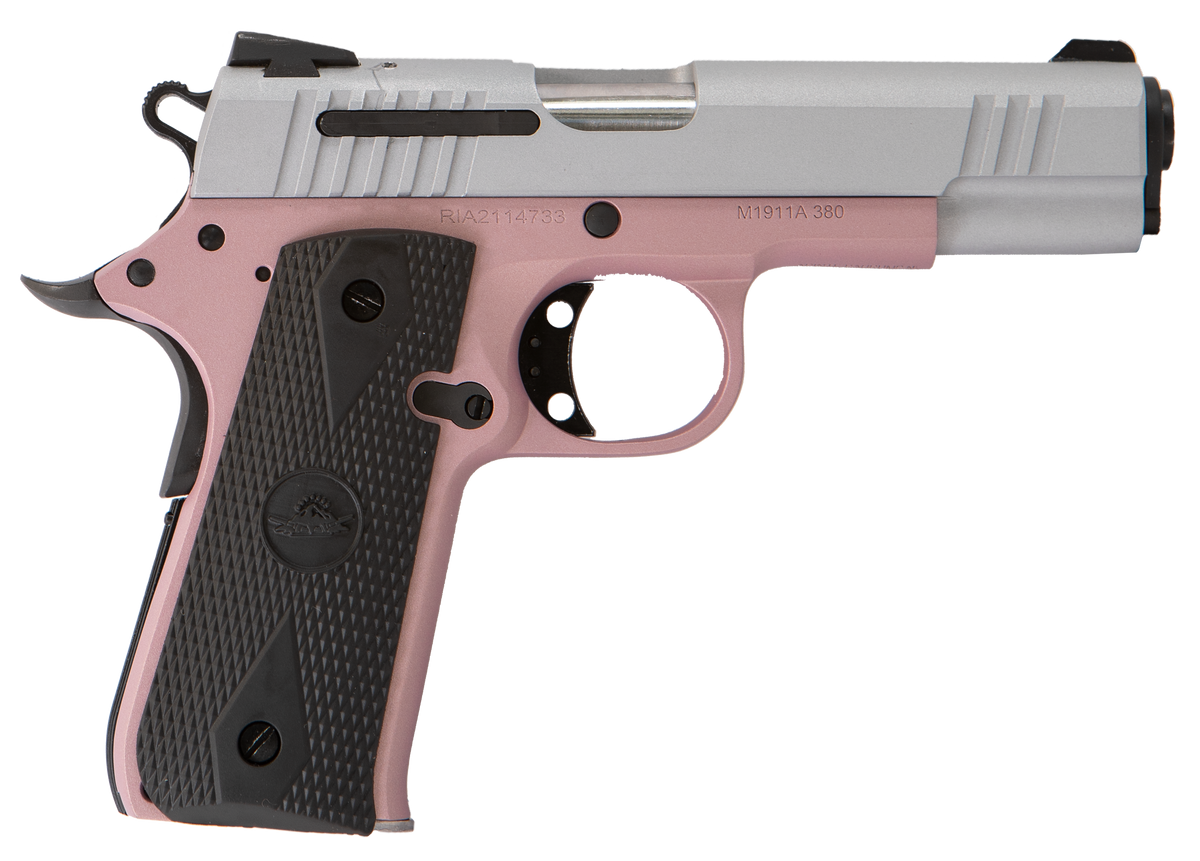Citadel M1911 Baby Compact 380 ACP 3.75" 7+1 SAO Pistol - Rose Cerakote / Silver