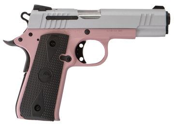 Citadel M1911 Baby Compact 380 ACP 3.75" 7+1 SAO Pistol - Rose Cerakote / Silver