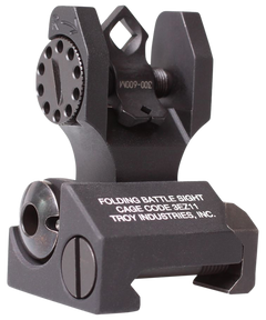 Troy Industries Rear Folding BattleSight Dioptic AR-15 - Black Hardcoat Anodized