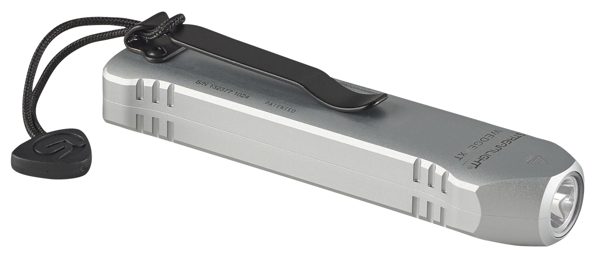 Streamlight Wedge XT 500 Lumens LED Rechargeable EDC Flashlight - Silver Aluminum