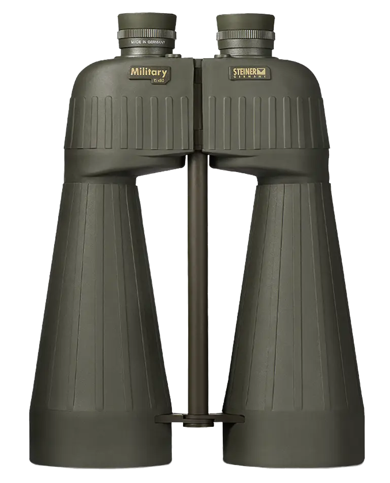 Steiner M1580 15x80mm Floating Prism Binoculars - Sports-Auto Focus, OD Green Makrolon