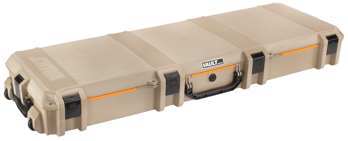 Pelican VCV800 Vault Double Rifle Case 53" Tan Polymer 2 Rifles