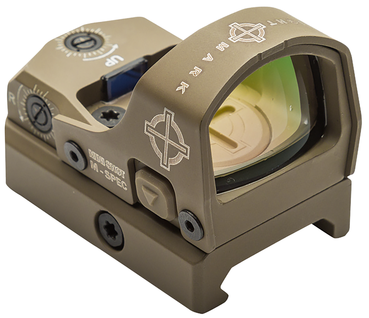 Sightmark Mini Shot M-Spec FMS 1x 21x15mm 3 MOA Red Dot Reflex Sight - Flat Dark Earth