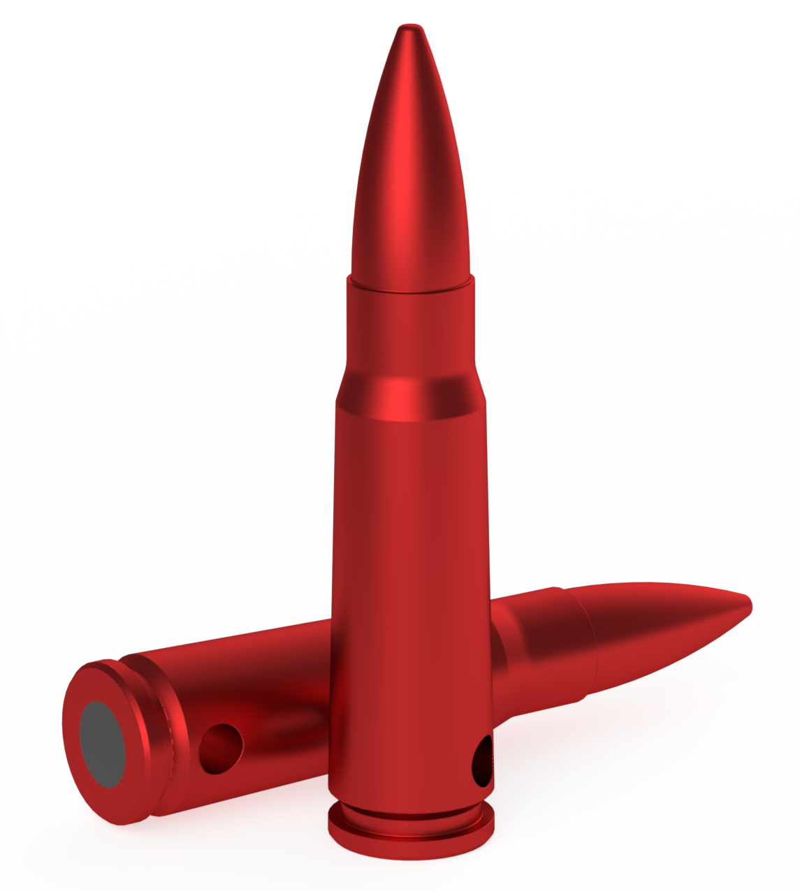 Birchwood Casey Duracap Training Rounds 7.62x39 4-Pack Aluminum Dummy Rounds
