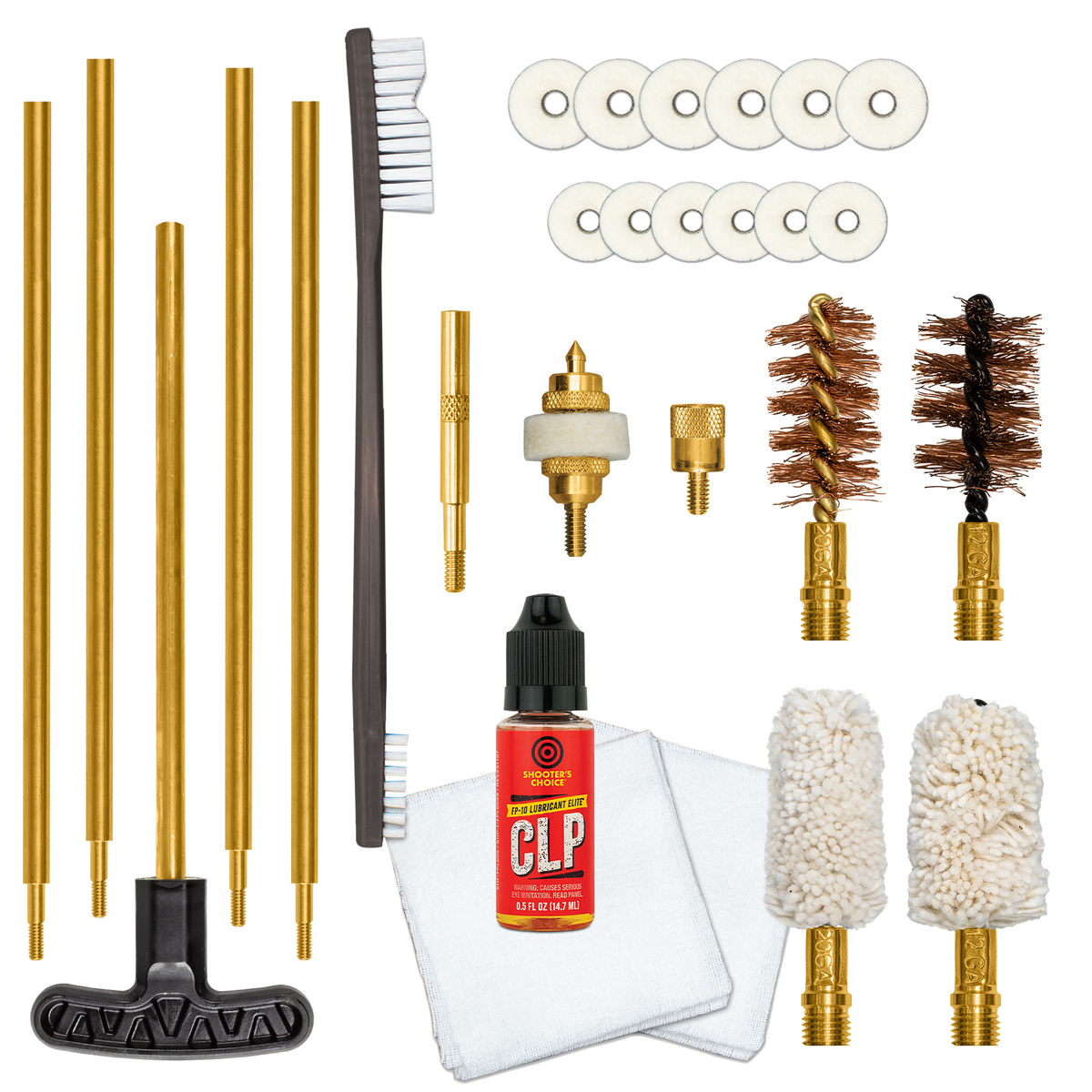 Otis FGSRSMCS Multi-Caliber Shotgun Cleaning Kit 12/20 Gauge