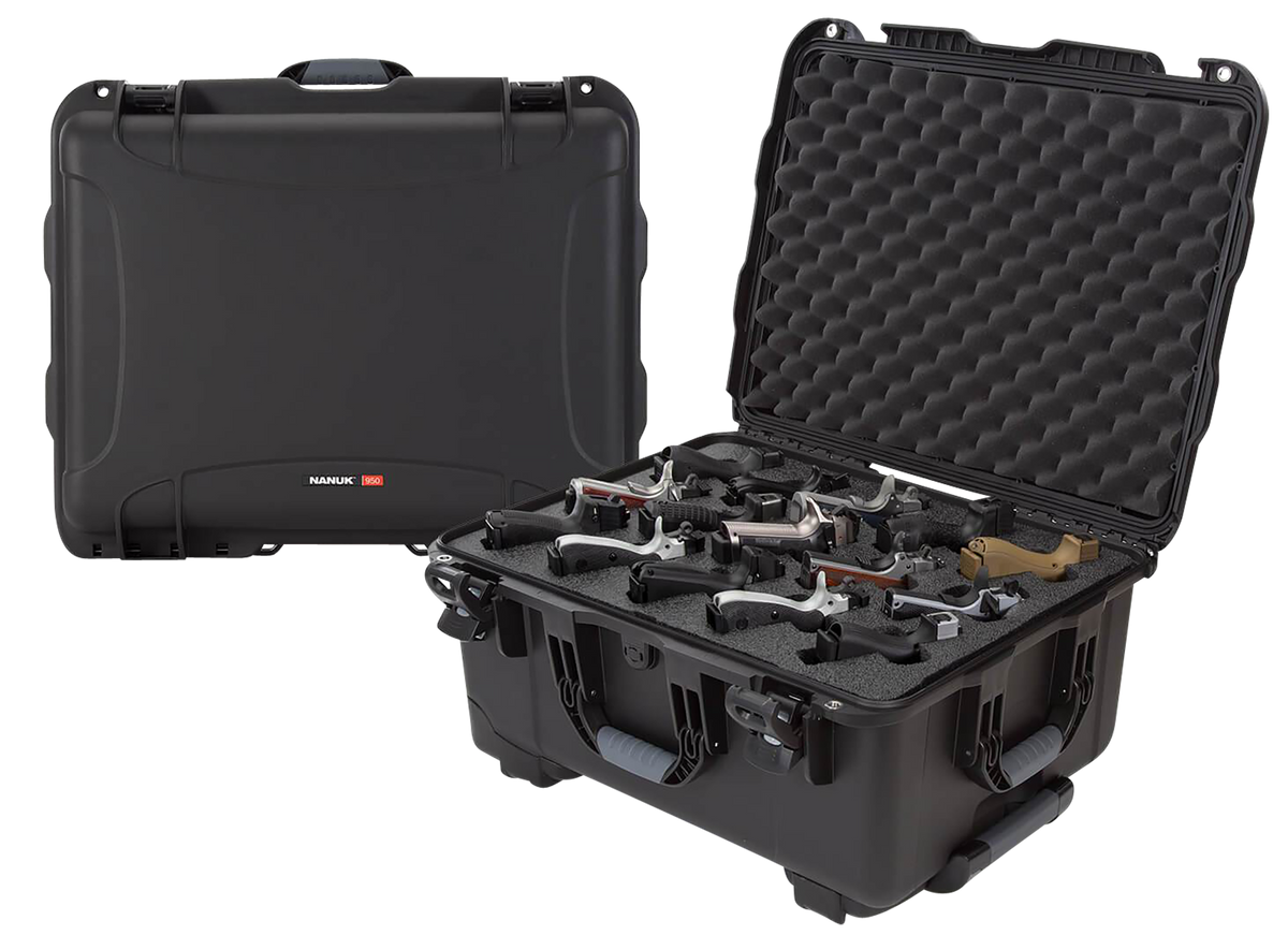 Nanuk 950 15-Up Handgun Hard Case w/Closed-Cell Foam Insert - Black