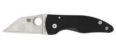Spyderco MicroJimbo 2.45" Folding Wharncliffe Plain Edge CPM S90V Black Carbon Fiber