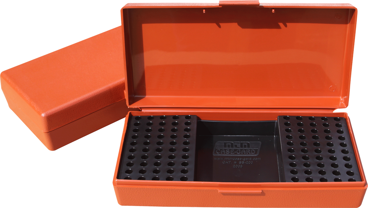 MTM Case-Gard SB-200 Rimfire Multi-Caliber 100-250rd Ammo Box - Rust