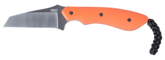 Columbia River CRKT 2399 S.P.I.T. 2.29" Fixed Plain Satin Stonewashed 8Cr13MoV Orange G10