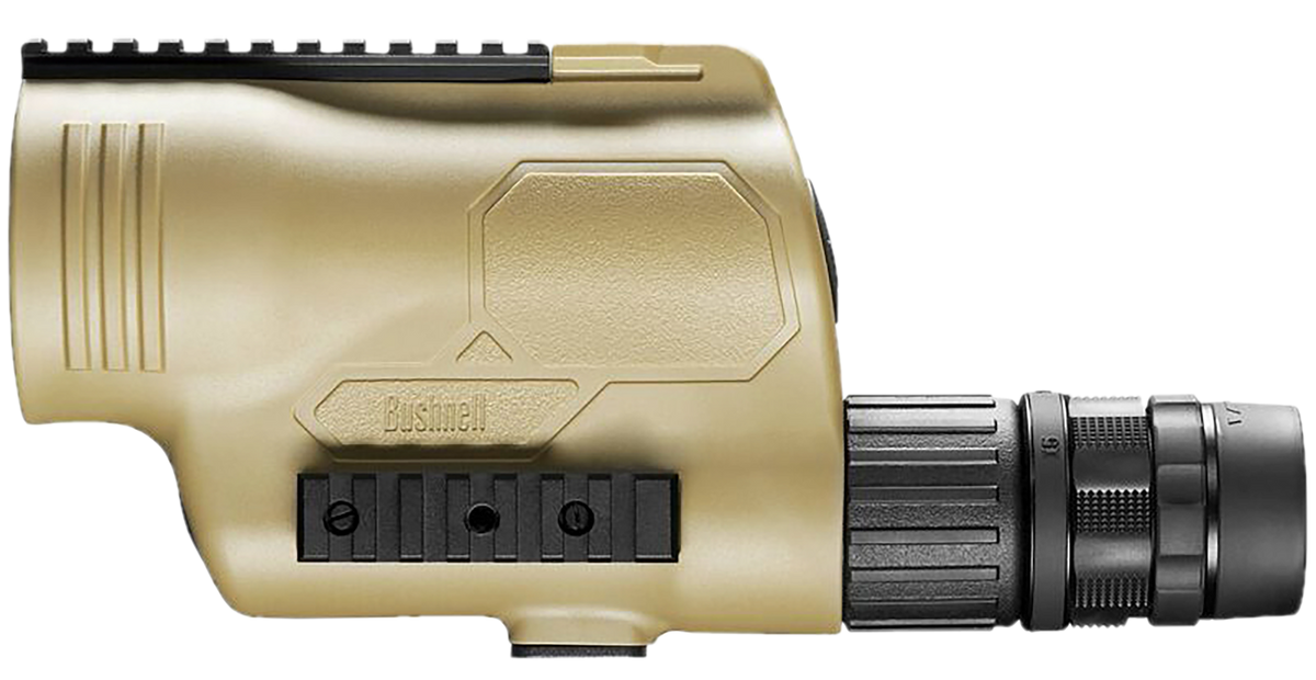 Bushnell Legend T-Series 15-45x60mm FFP MIL-Hash Straight Body Spotting Scope - FDE