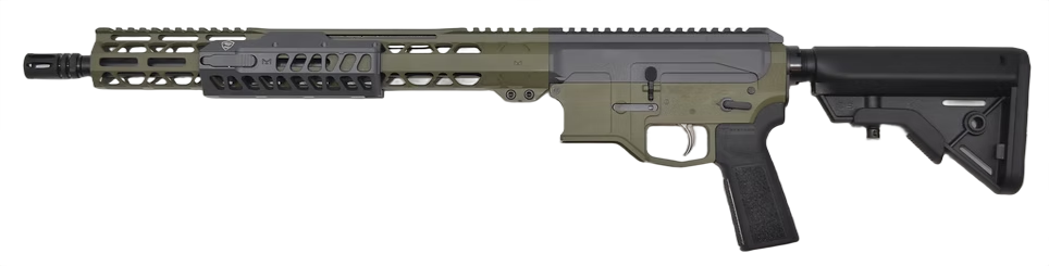 Bilson Arms BA-15FC 5.56 NATO 16" 20+1 Semi-Auto Rifle - Sniper Green/Gray Cerakote