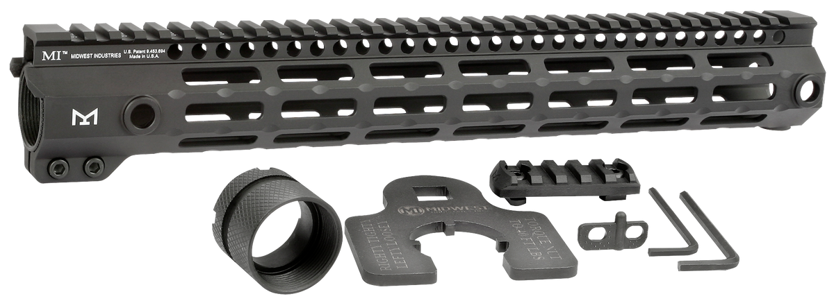 Midwest Industries G4M Tactical AR-15 14" M-LOK Free-Float Handguard - Black