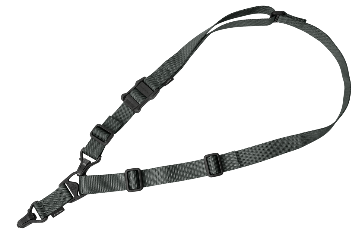 Magpul Industries MS3 Gen2 Rifle Sling Gray Nylon 1.25" 48-60 in Adjustable One/Two-Point