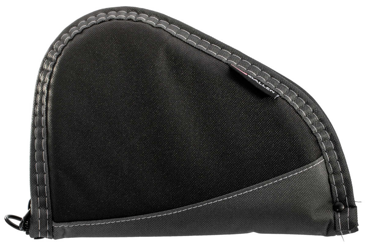 Allen 4448 Deluxe Handgun Case 8" Black/Gray Foam Padded Lockable Zipper