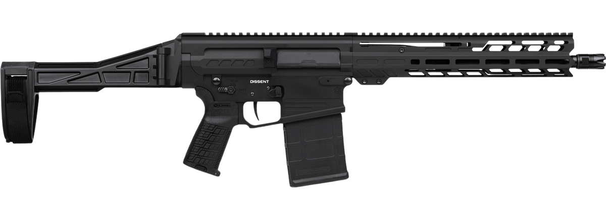 CMMG Dissent MK3 8.6 Blackout 12.5" 20+1 Semi-Auto Pistol - Armor Black