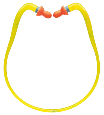 Howard Leight RQB1S Quiet Band 27 dB In The Ear Hearing Protector Yellow/Orange