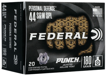 Federal Punch Personal Defense 44 S&W Special 180gr JHP 20rd - Box or Case