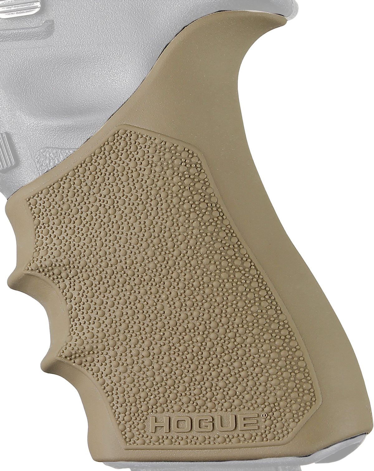 Hogue HandAll Beavertail Grip Sleeve Flat Dark Earth Rubber - Glock 17/35 Gen 3/4