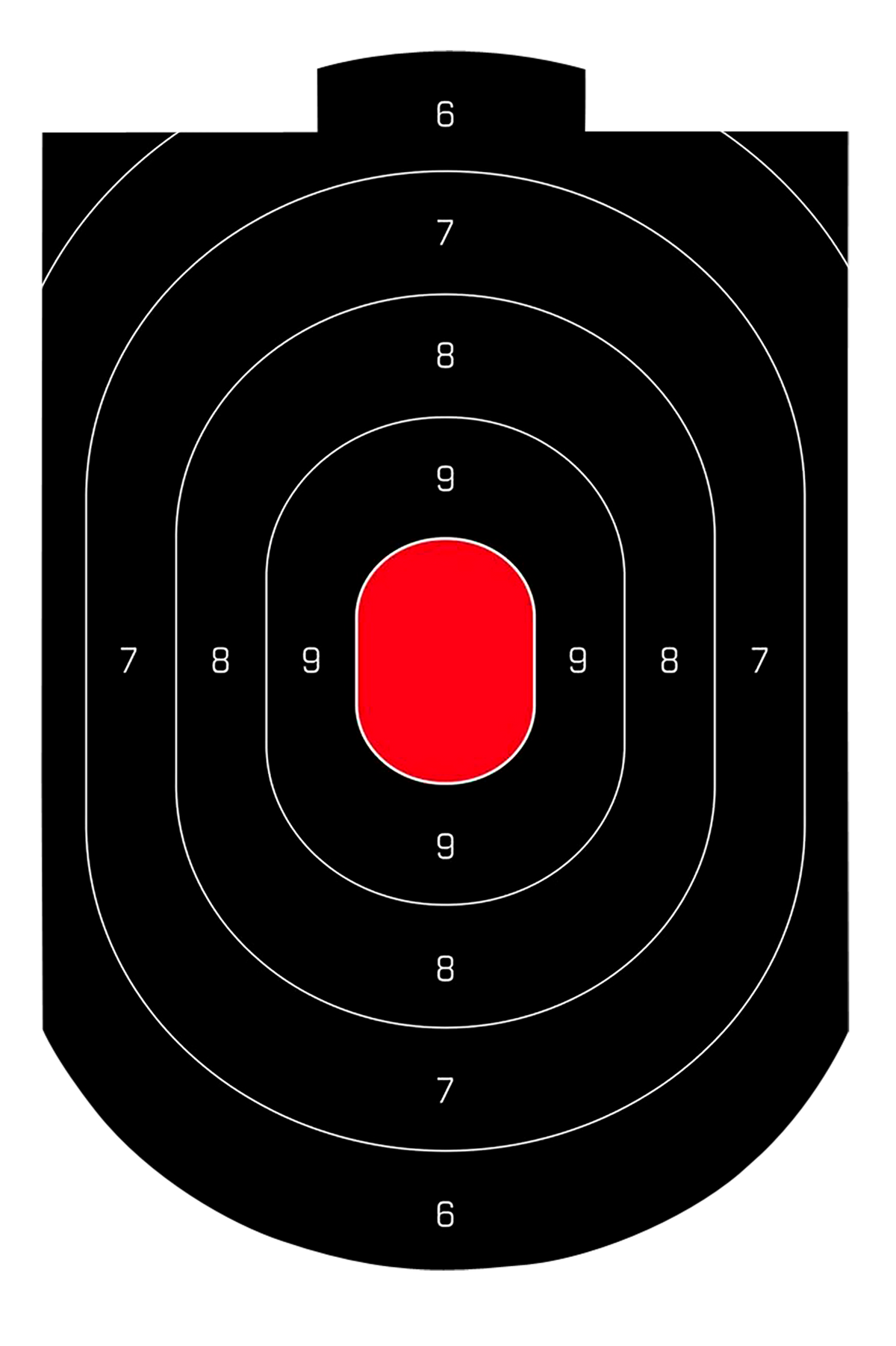 Birchwood Casey Dirty Bird Oval Paper Target 12" x 18" 50 Per Pack