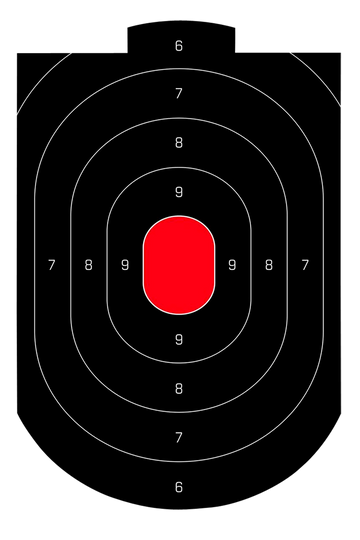 Birchwood Casey Dirty Bird Oval Paper Target 12" x 18" 50 Per Pack