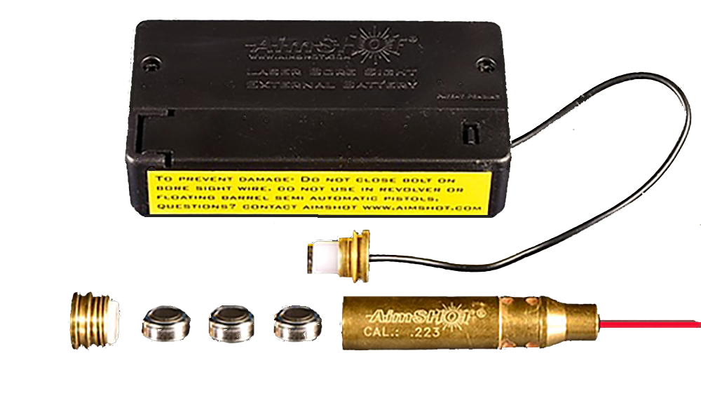 AimShot MBS22320X Modular Bore Sight 223 Rem Brass - Includes Batteries