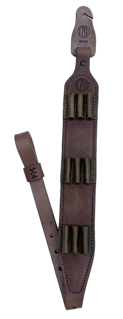 1791 Gunleather Hunt Ammo Sling .30-06 Oiled Brown Leather 32" to 37" OAL Rifle