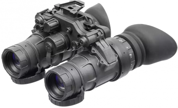 AGM Global Vision UNVG 1x 64-72 lp/mm Gen 2+ White Phosphor Night Vision Goggles - Black