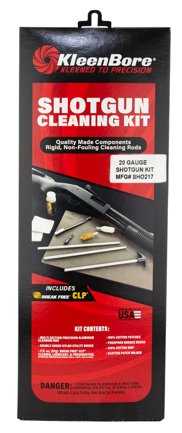 Kleen-Bore SHO217 Classic Cleaning Kit 20 Gauge Shotgun