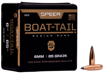 Speer Ammo 1213 Boat-Tail 6mm .243 85gr Jacketed Soft Point - 100/Box