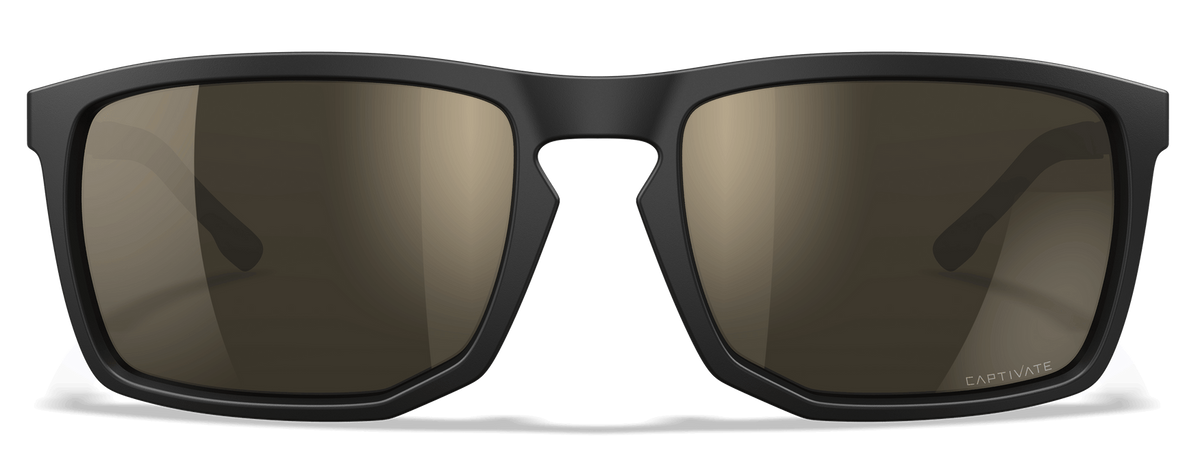 Wiley X Axe CAPTIVATE Tungsten Mirror Polarized Lens Polycarbonate Matte Black Frame Safety Glasses