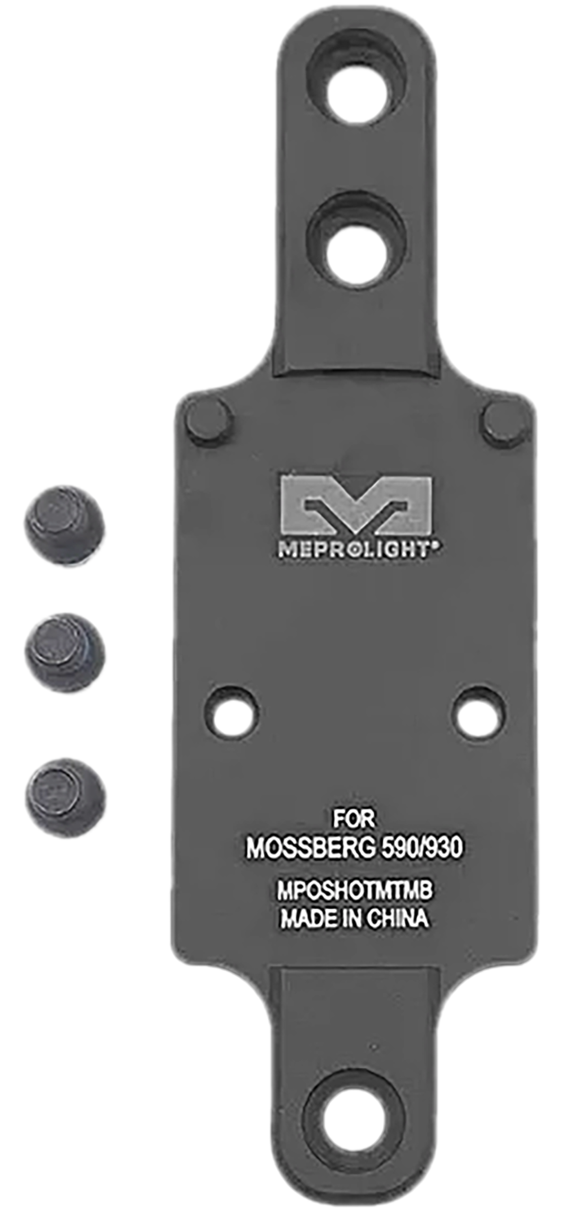 Meprolight USA 901141042 Optics Plate Mossberg 590/930 Matte Black Aluminum RMR Footprint