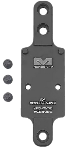 Meprolight USA 901141042 Optics Plate Mossberg 590/930 Matte Black Aluminum RMR Footprint