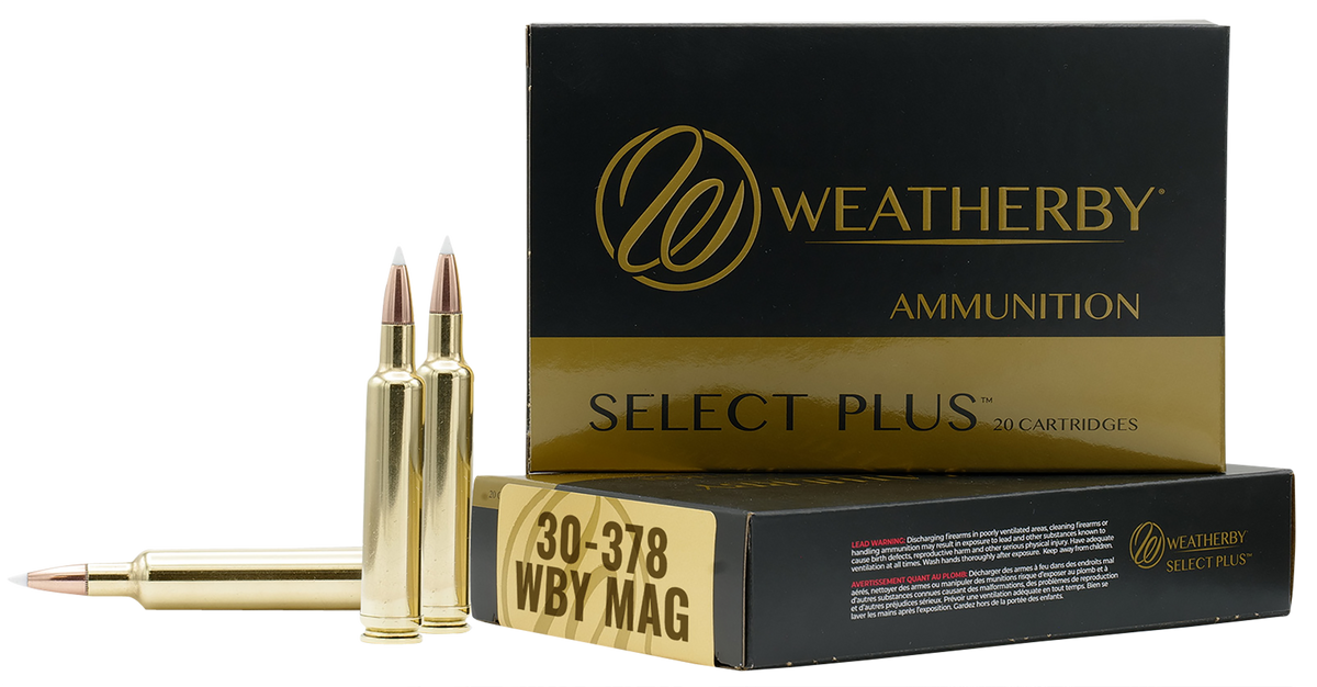 Weatherby Select Plus 30-378 WBY Mag 220gr Hornady ELD-X 20rd - Box or Case